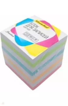 Блок для записей, бумажный (9х9х9 см, цветной, 80 г/м2), (701030)