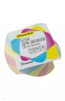 Блок для записей Премиум, витой, цветной