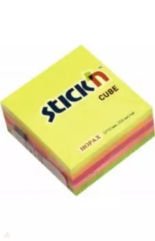 Блок для записей самоклеящийся (250 листов, 51x51 мм, 5 цветов) (21203)