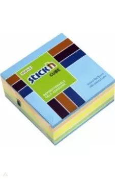 Блок для записей самоклеящийся (400 листов, 76x76 мм, неон+пастель, 6 цветов) (21538)