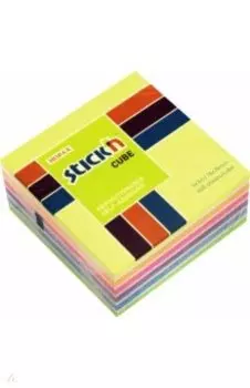 Блок для записей самоклеящийся (400 листов, 76x76 мм, неон+пастель, 7 цветов) (21539)