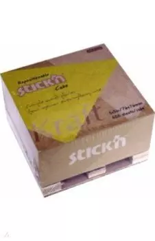 Блок для записей самоклеящийся, крафт "палета", 76x76 мм, 400 листов (21817)