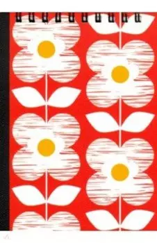 Блокнот 100 листов, 10,5*14 см, спираль "Pretty busin, красный" (N1948)