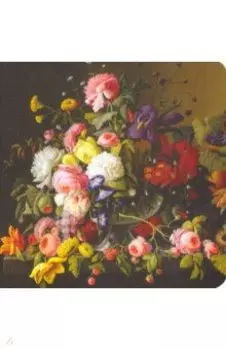 Блокнот 40 листов, 17*17 см, нелинованный "Art Flowers" (N1610)