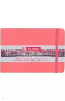 Блокнот для зарисовок Art Creation, 80 листов, 21х15 см., коралловый