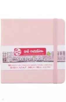 Блокнот для зарисовок Art Creation, 80 листов, 12х12 см., розовый