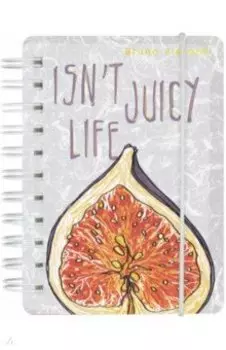 Блокнот Juicy Life. Инжир, А7, 80 листов, клетка