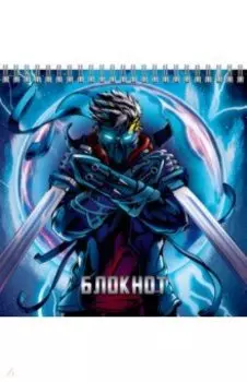 Блокнот Лунный самурай, 60 листов, клетка