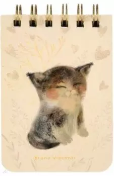 Блокнот Милый котик, А7, 100 листов, линия