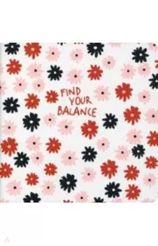 Блокнот Sentiment. Черные и красные цветы, 40 листов, нелинованный