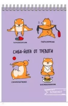 Блокнот Уроки йоги, А6, 120 листов, клетка