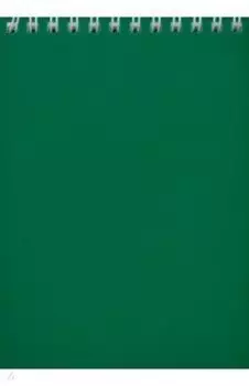 Блокнот Velvet, зеленый, А6, 80 листов, клетка