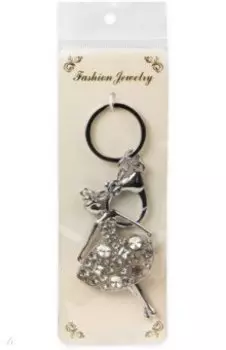 Брелок со стразами Балерина