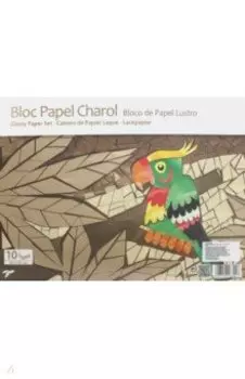 Бумага цветная лакированная, 10 листов, 10 цветов (SA-06304)