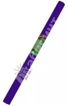 Бумага гофрированная в рулоне, фиолетовая