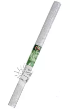 Бумага гофрированная в рулоне, серебряная