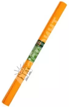 Бумага гофрированная, в рулоне, светло-оранжевая