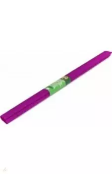 Бумага гофрированная в рулоне, темно-розовая