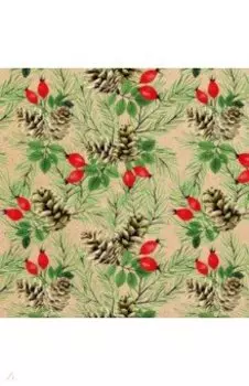 Бумага Шишки и ягоды