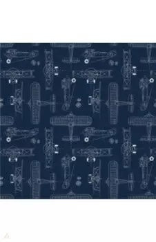 Бумага упаковочная Brave, самолеты