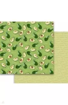Бумага упаковочная двусторонняя Авокадо