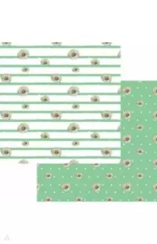 Бумага упаковочная двусторонняя Ромашки