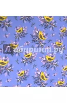 Бумага упаковочная "Птицы на синем фоне" (1070271)