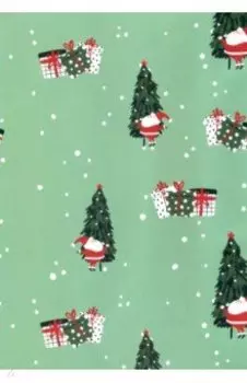 Бумага упаковочная Санта. Подарок