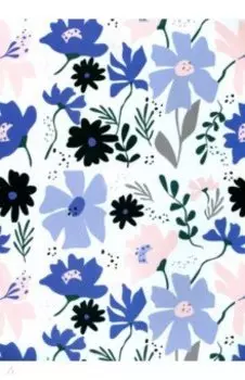 Бумага упаковочная Синие цветы