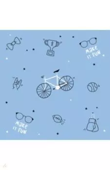 Бумага упаковочная Skate, голубая