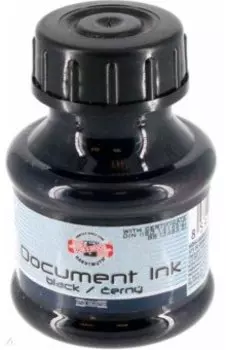 Чернила водо- и светостойкие, черные, флакон 50 гр.
