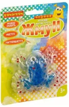 Чудики Стрессбол «ЖМУН» лягушка, цвета в ассортименте, (ВВ3794)