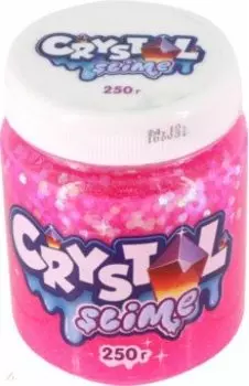 Crystal slime розовый, 250 гр.