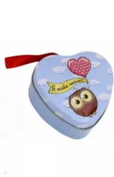 Декоративное подвесное украшение "Сердечко с признанием внутри" (в ассортименте) (76334)