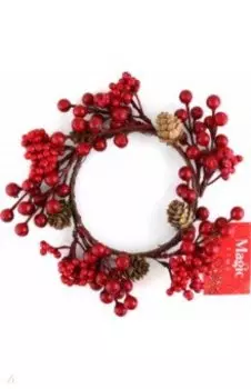 Декоративное украшение Венок с шишками