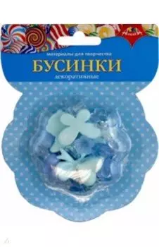 Декоративные бусинки, голубой цвет