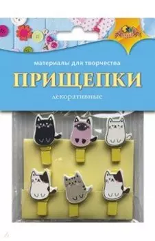 Декоративные прищепки Забавные кошки