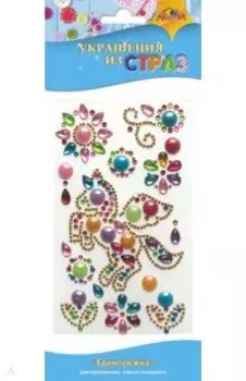 Декоративные украшения из страз Единорожка