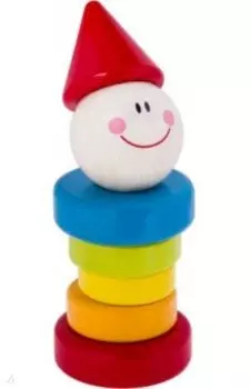 Деревянная пирамидка Клоун