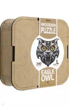 Деревянный, фигурный пазл Филин L