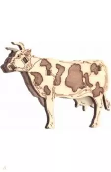 Деревянный конструктор 3D, антистресс Корова Дора