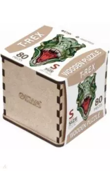 Деревянный пазл Динозавр T-Rex, головоломка