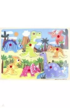 Деревянный пазл "Динозавры" (75227)