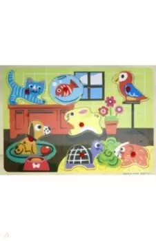 Деревянный пазл "Домашние питомцы" (75228)