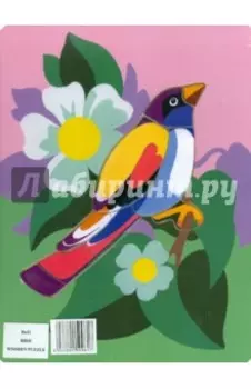 Деревянный пазл "Галка"