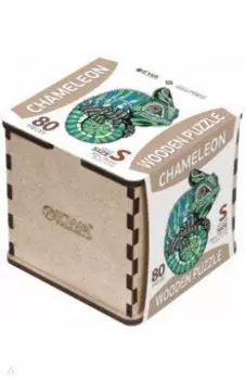 Деревянный пазл Хамелеон, S, головоломка