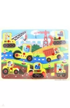 Деревянный пазл Стройка (75230)