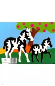 Деревянный пазл "Зебры" (DE04)