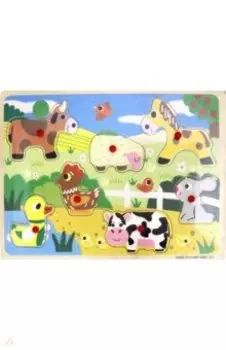 Деревянный пазл "Животные на ферме" (75224)