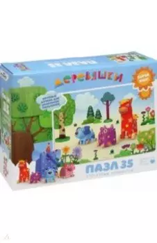 Деревяшки. Пазл-35 гигантский. Гуляем с друзьями